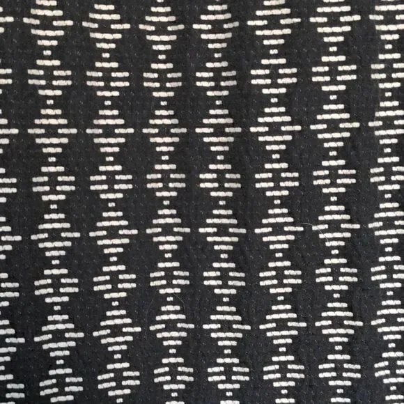 Coldwater Creek Black + White Diamond Motif Midi Pencil Skirt Sz 8 - Picture 2 of 8